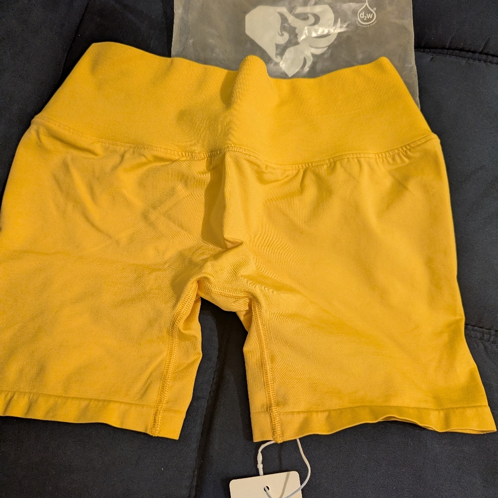 Vibrant Yellow Women's Bike Shorts